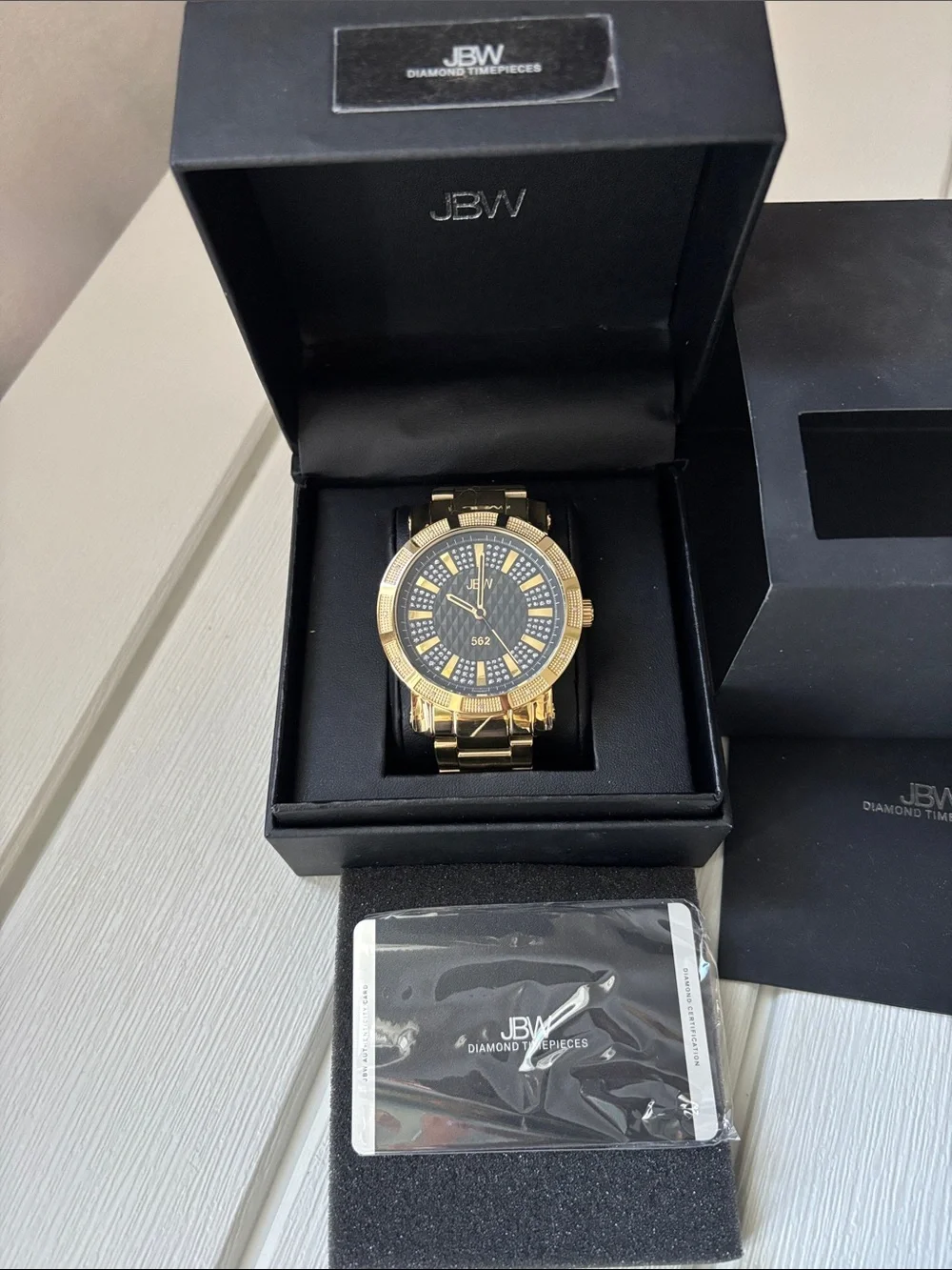JBW Men's Gold Bracelet Watch - Elegant Gold Finish